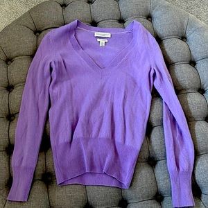 Banana Republic lilac cashmere sweater.